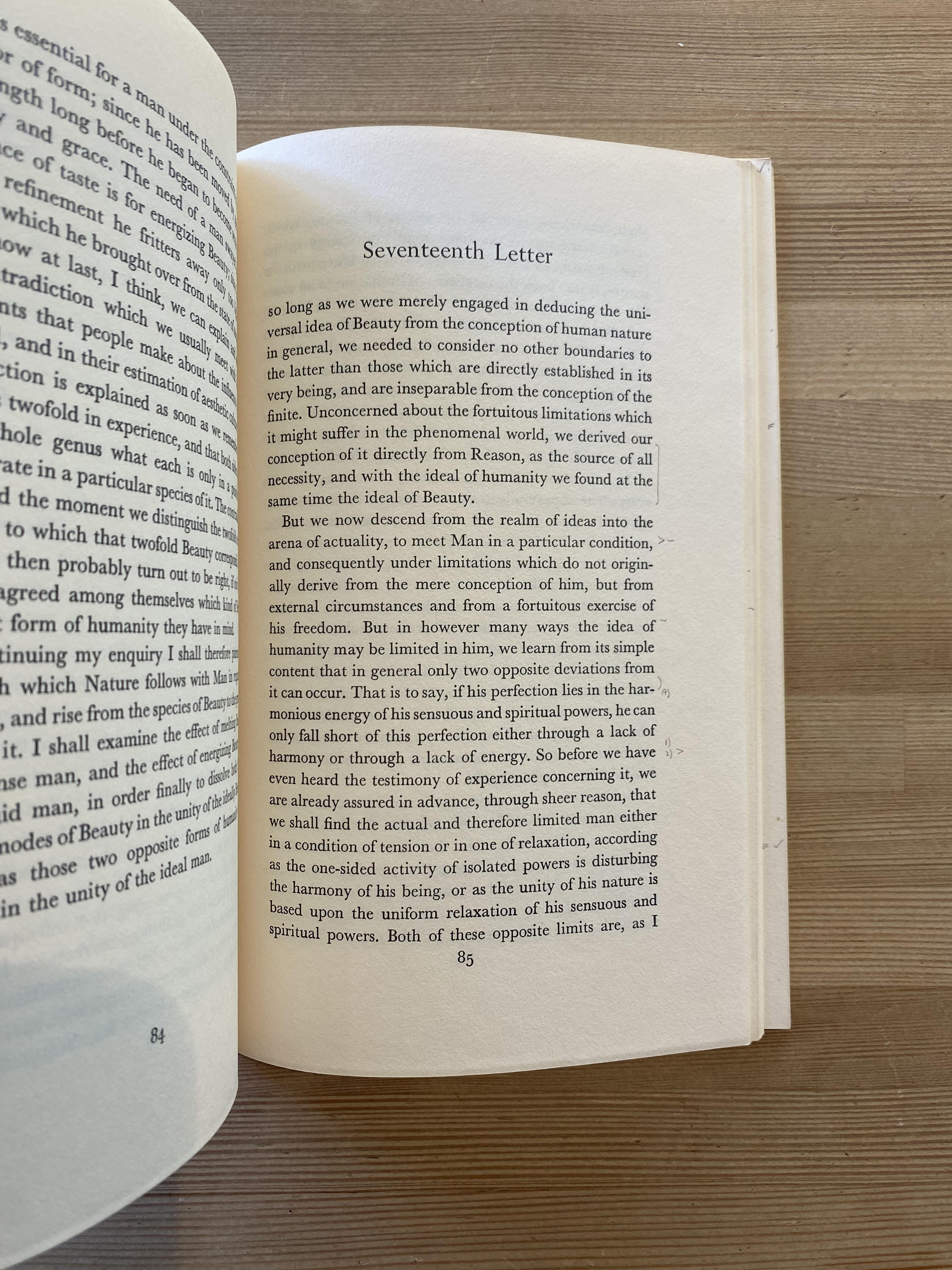 On The Aesthetic Education of Man in a Series of Letters