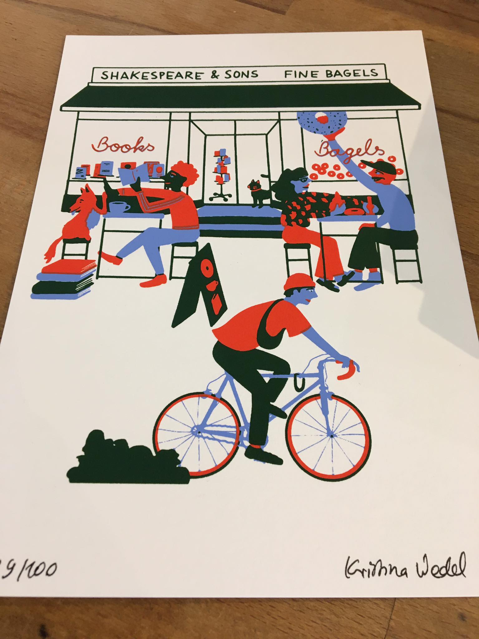 Shakespeare and Sons / Fine Bagels Limited Edition Print